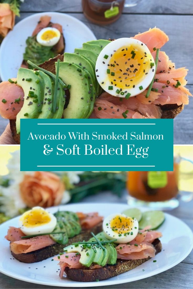 Avocado With Smoked Salmon & Soft Boiled Egg