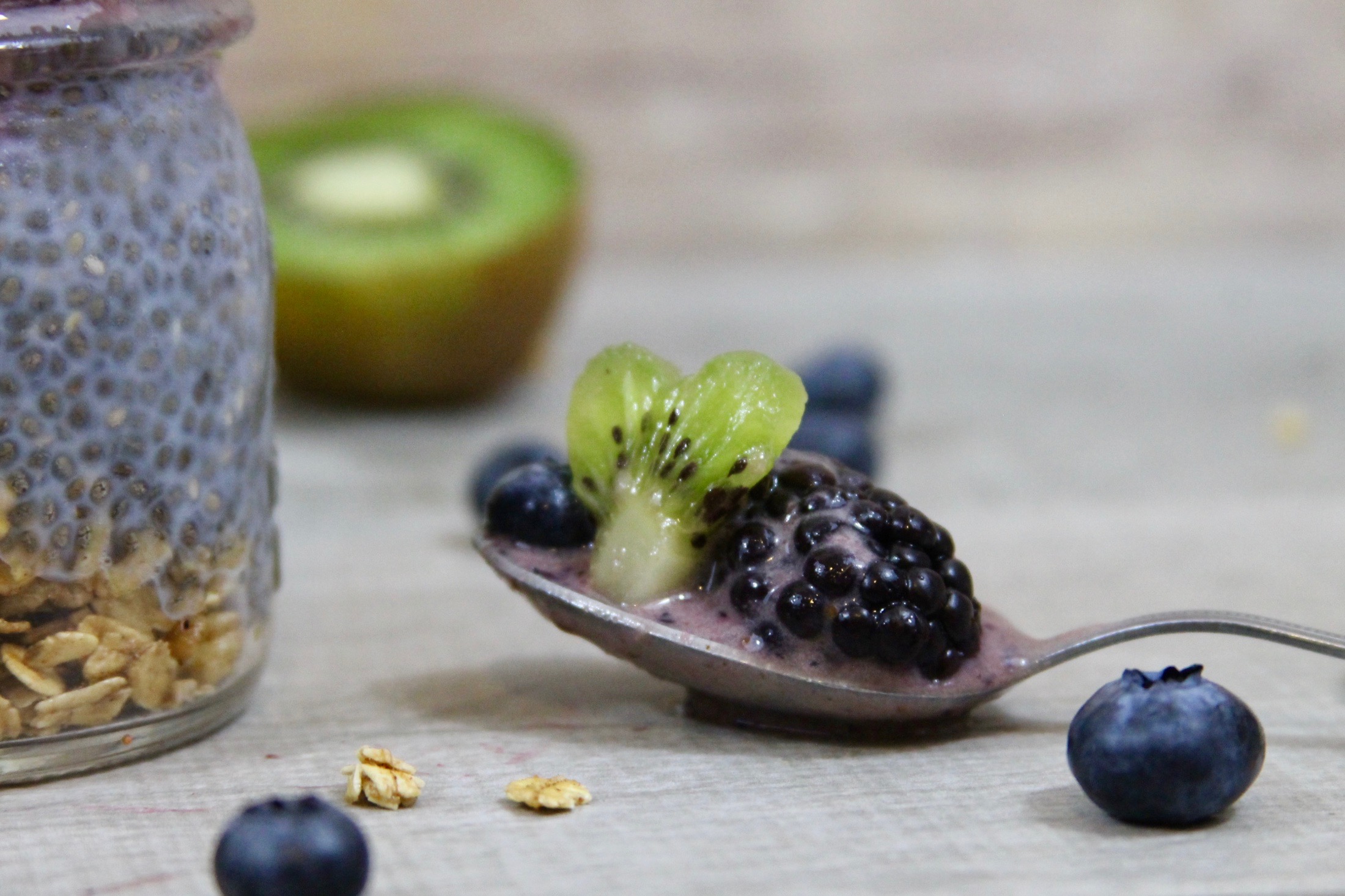 Nutritious Coconut Chia and Berry Nice Cream Parfaits