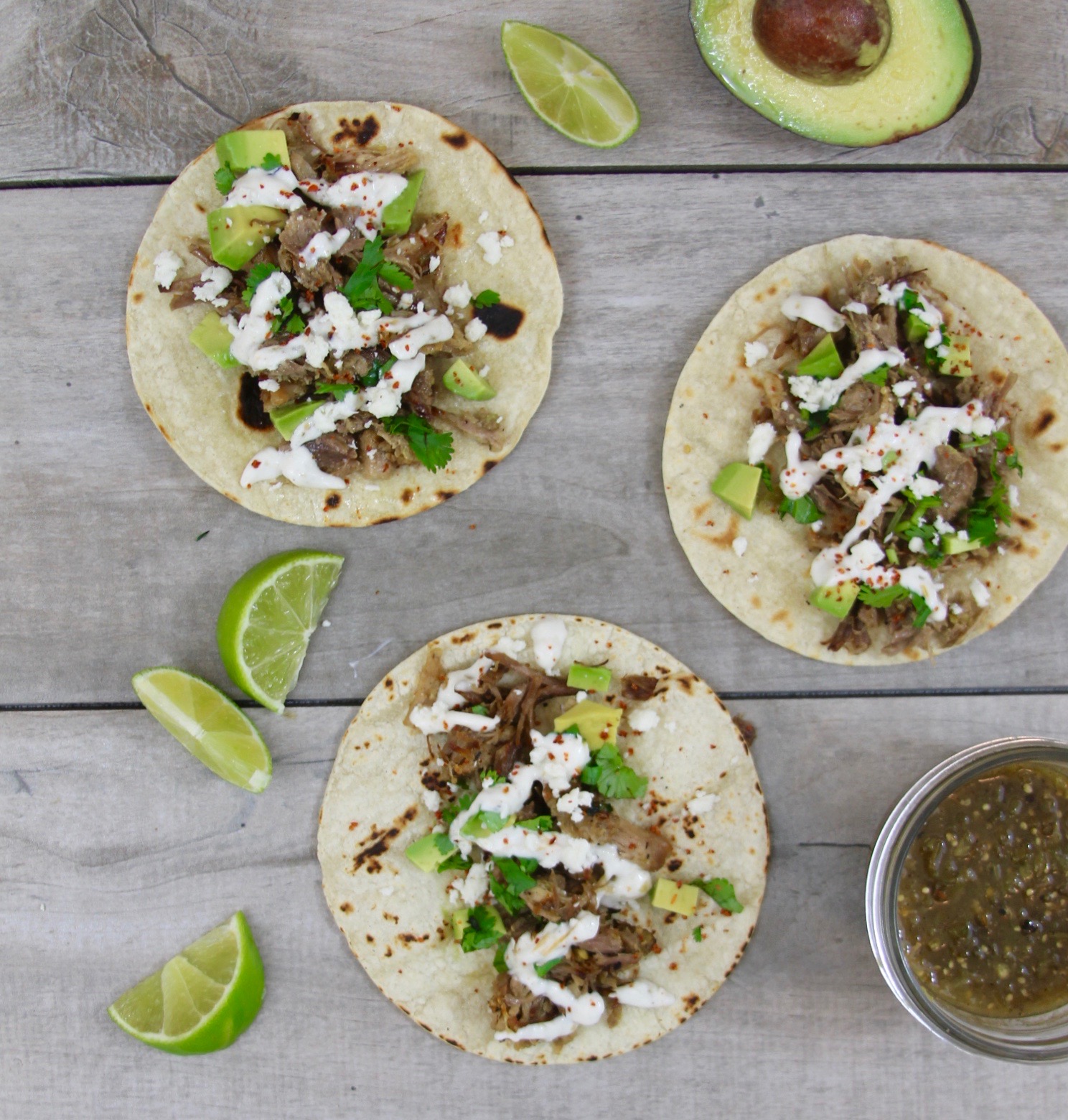 Instant Pot Tomatillo Pork Carnitas Taco Recipe