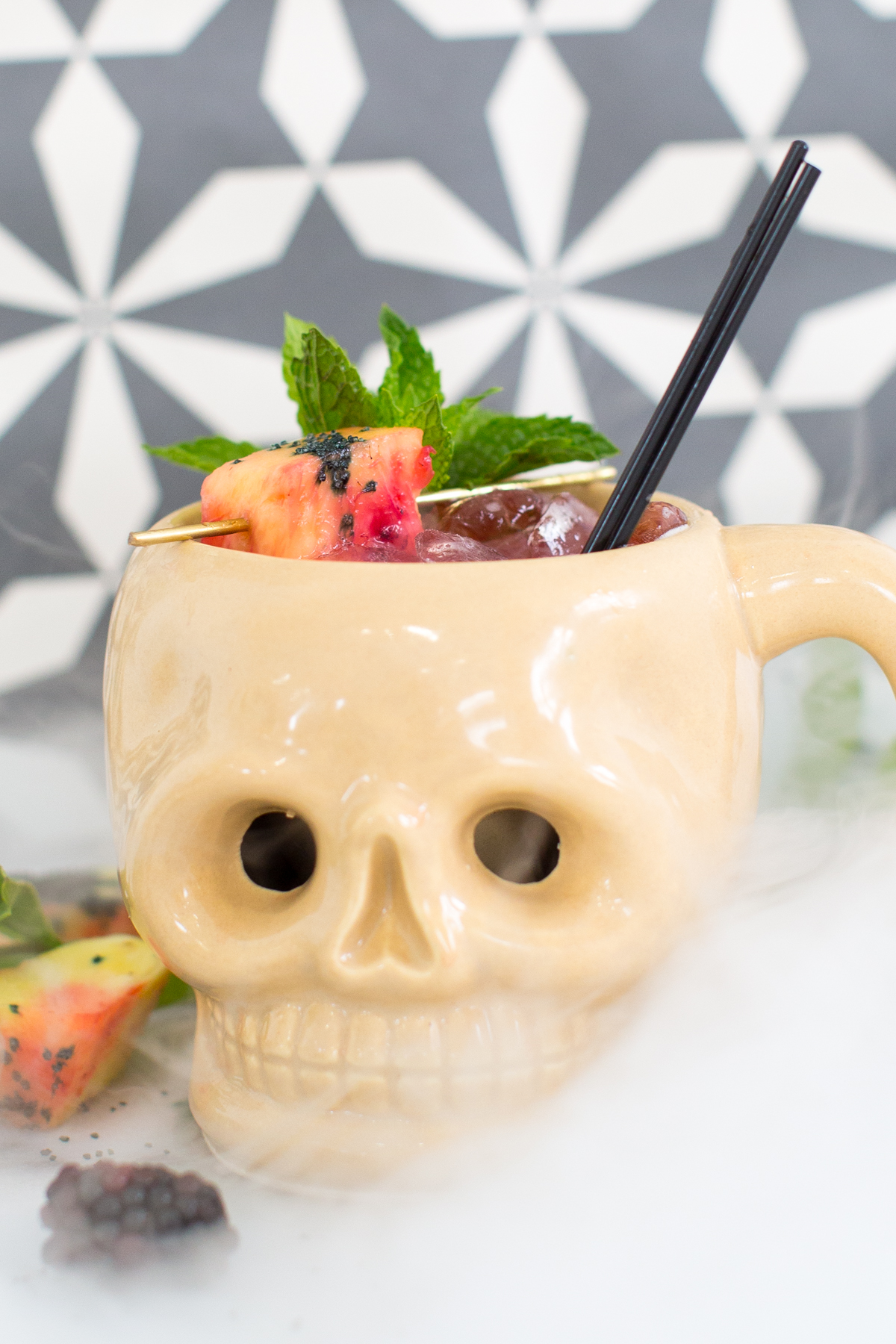 Shrunken Skull Cocktail plus 10 Fantastic Cocktails for Your Day of the Dead Celebration