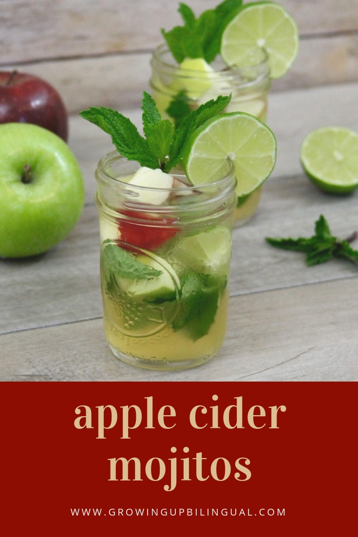 Apple cider mojito, the perfect cocktail to celebrate the start of fall!