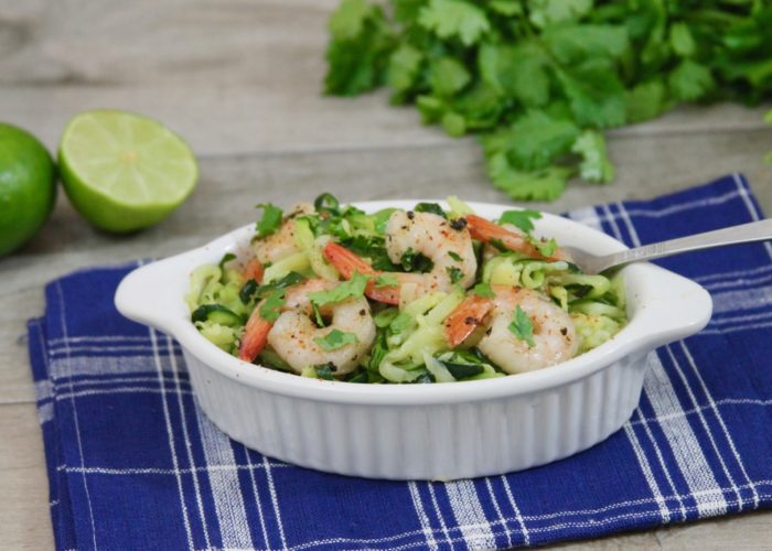zucchini chipotle shrimp scampi