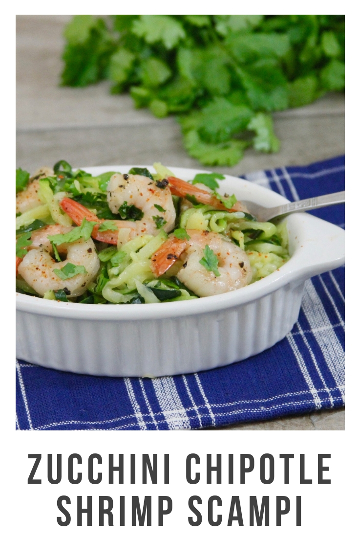 Zucchini Chipotle Shrimp Scampi