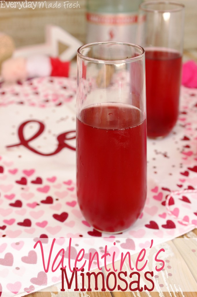 Valentines Mimosas Cocktail