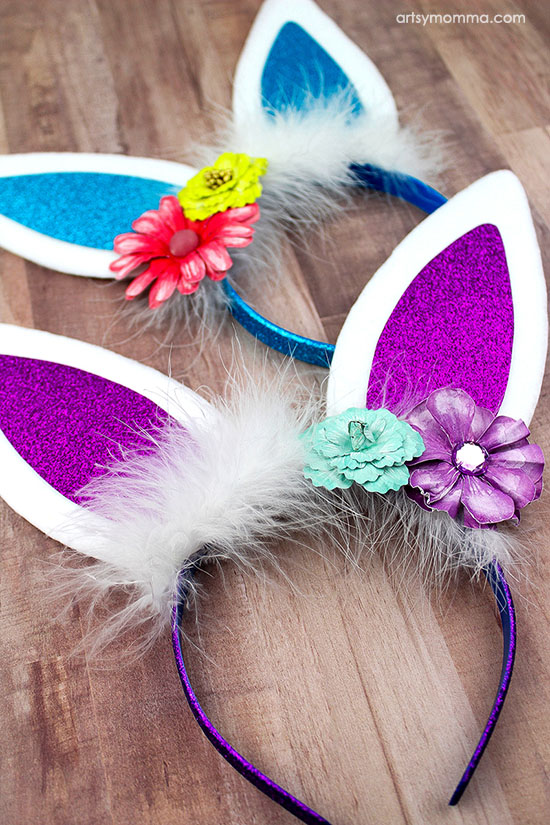 Bunny Ears Easter Headband and other fun and easy Easter crafts for kids