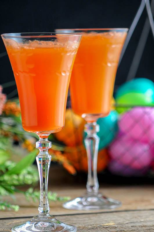 Carrot Ginger Mimosa, refresing Easter cocktails