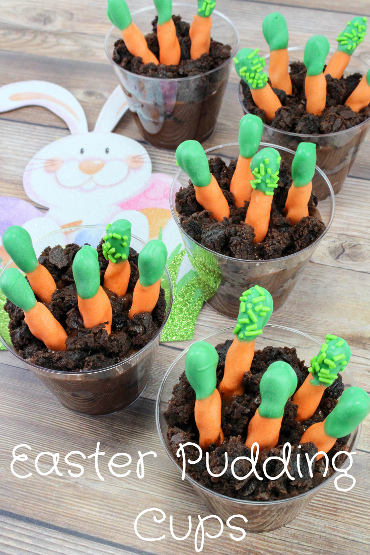 Carrot Patch Pudding Cups and other cute and delicious Easter desserts that are perfect for an Easter party!