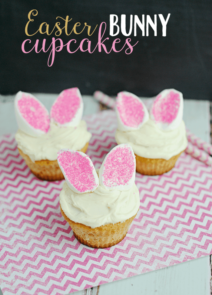 Easter Bunny Cupcakes and other cute and delicious Easter desserts that are perfect for an Easter party!
