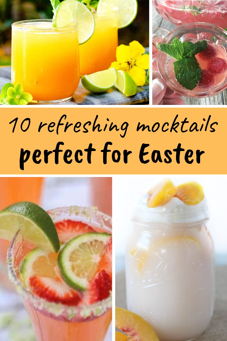 10 delicious Easter mocktails. These non-alcoholic drinks are sure to be a hit at your Easter brunch or dinner!