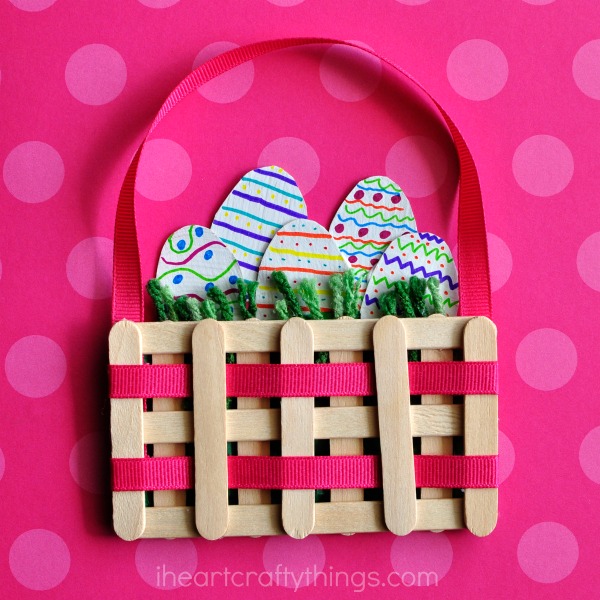 Mini Easter Basket Craft and other fun and easy Easter crafts for kids
