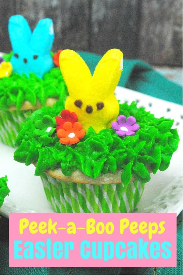 Peek a Boo Peeps Cupcake and lots of great Easter party ideas for kids