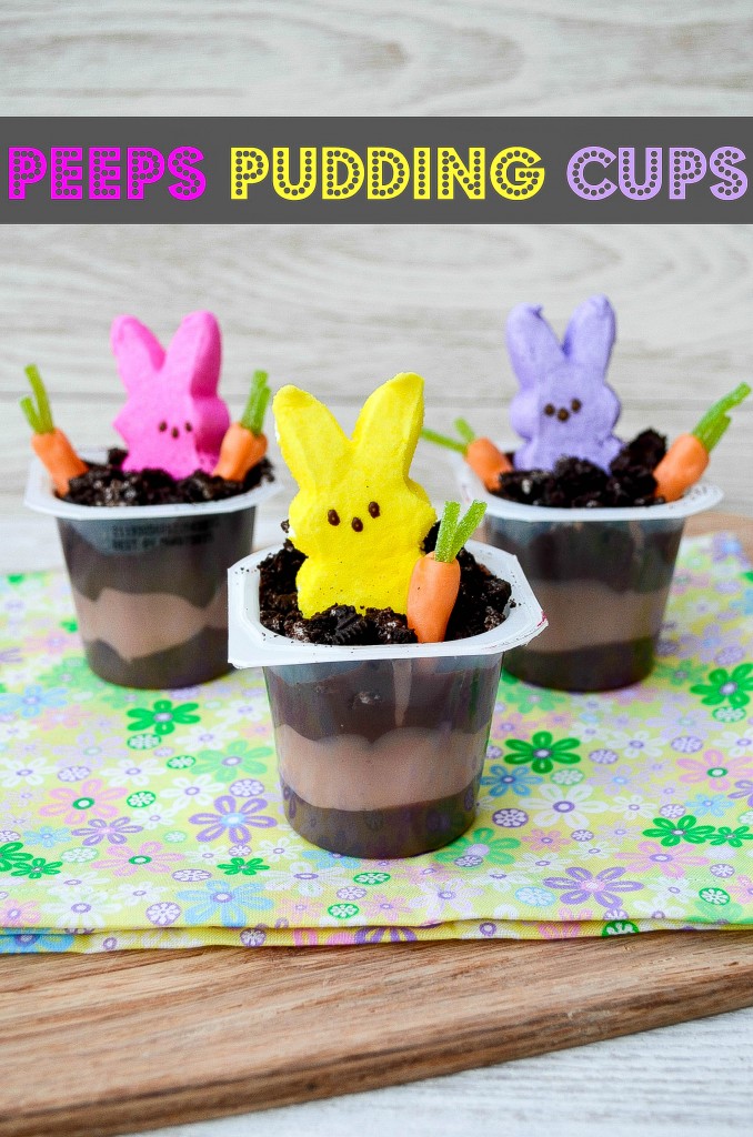 Peeps Pudding Cups and lots of great Easter party ideas for kids