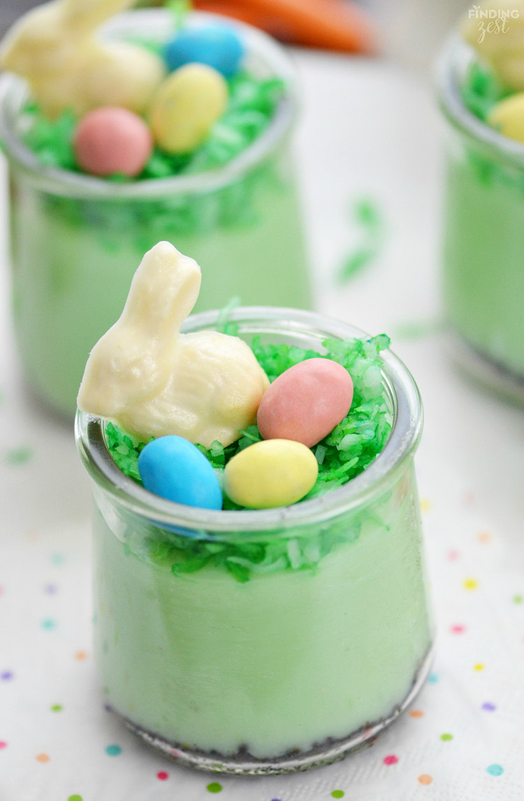 Pistachio Pudding Dessert Parfaits for Easter and other cute and delicious Easter desserts that are perfect for an Easter party!