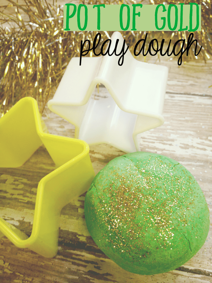 Pot of Gold Play Dough St Patrick's Day craft for kids