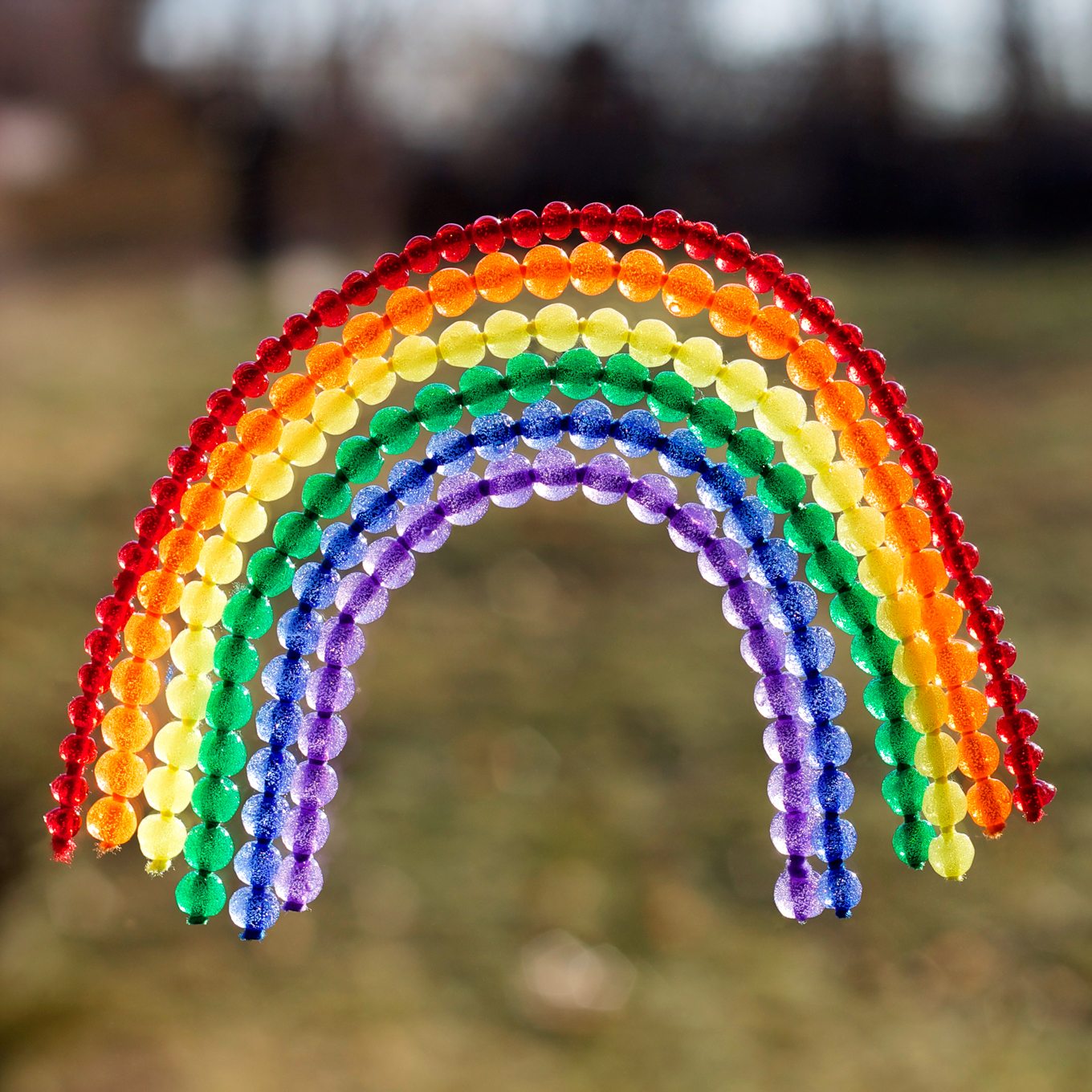 Rainbow Suncatcher St Patrick's Day craft for kids