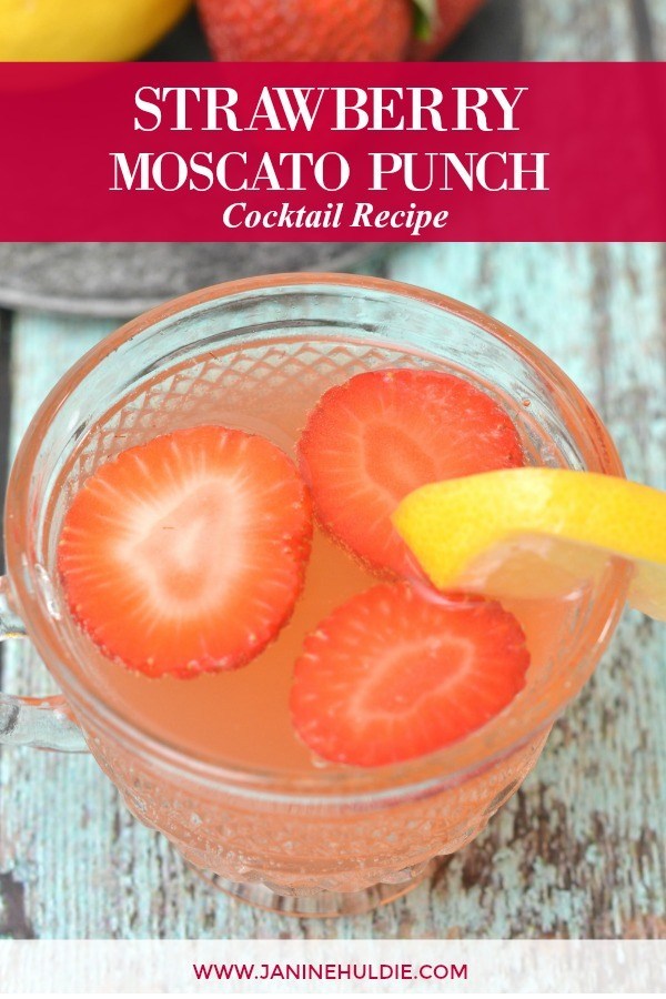 Strawberry Lemonade Moscato Punch and other favorite Easter cocktails