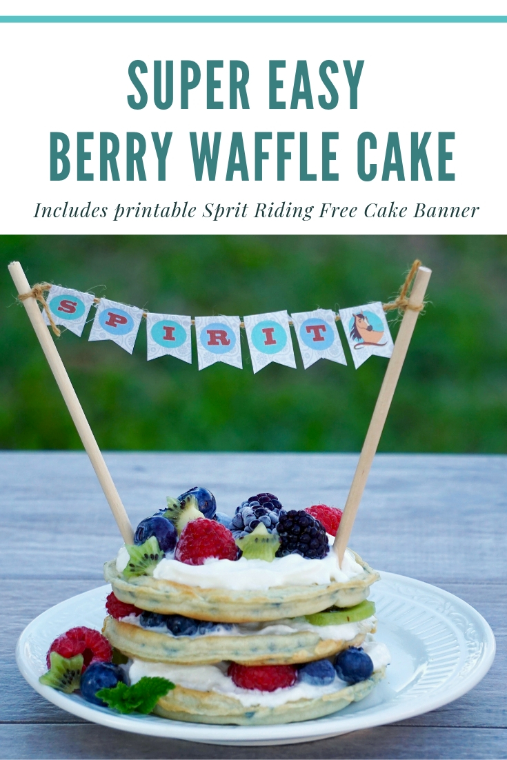 Super Easy berry Waffle Cake