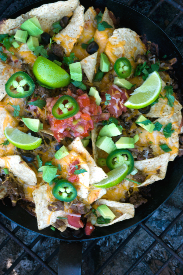 Beefy Campfire Nachos and more simple and delicious camping recipes to make on the grill