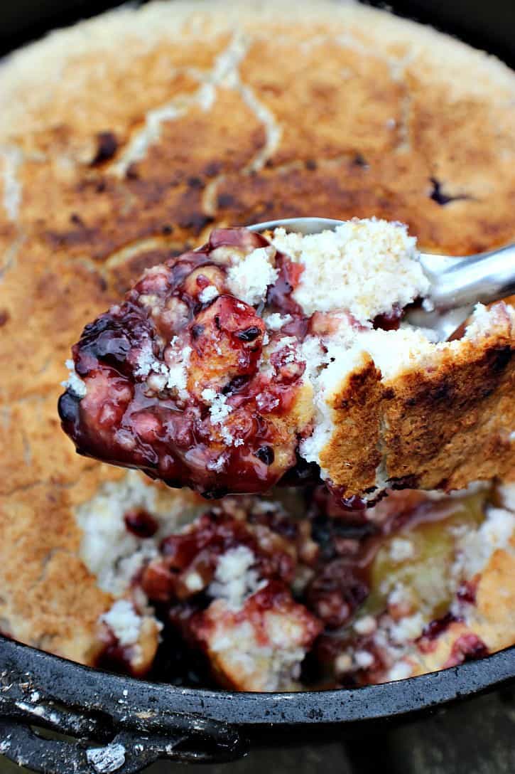 Blackberry Campfire Cobbler and more simple and delicious camping recipes to make on the grill