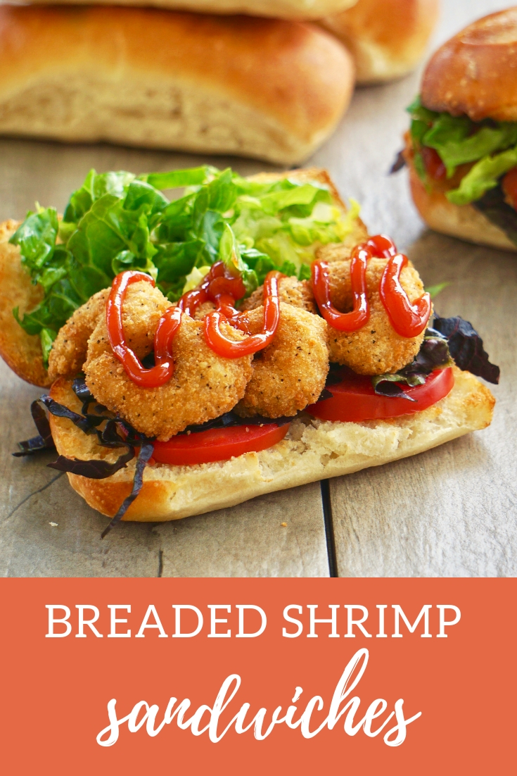 breaded shrimp sandwiches, this easy version of po' boys is ready in minutes! 