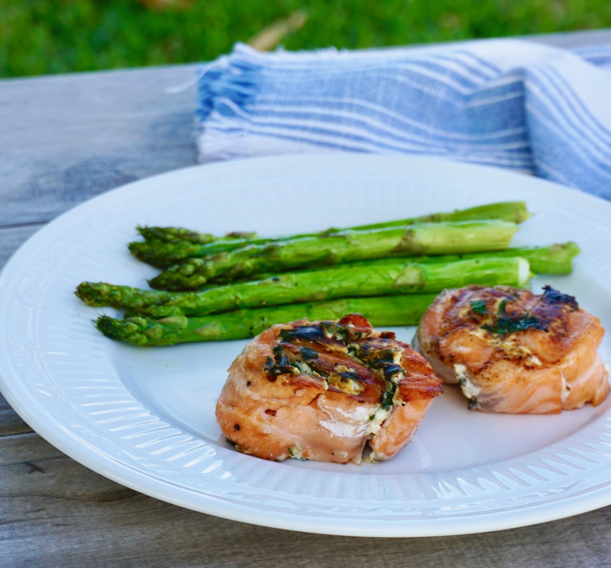 Grilled Chipotle Salmon Roulade