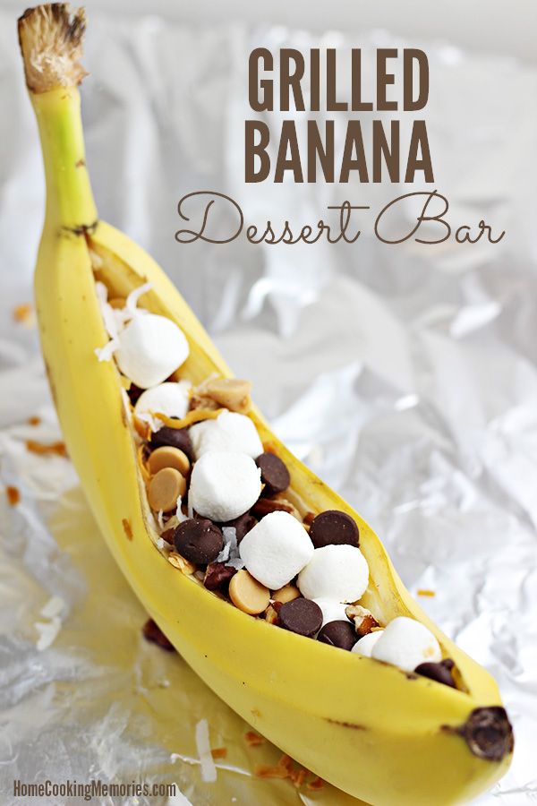 Grilled Banana Dessert and more simple and delicious camping recipes to make on the grill