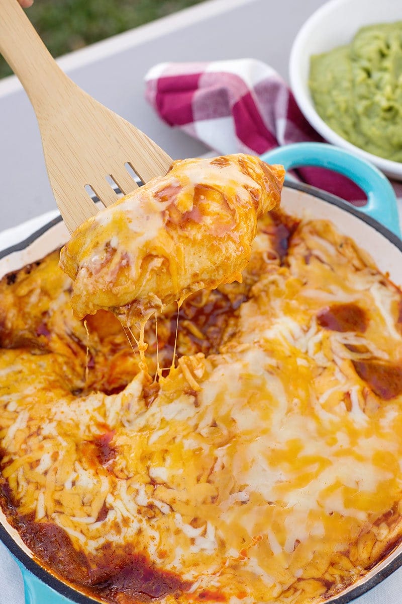 Skillet Enchiladas and more simple and delicious camping recipes to make on the grill