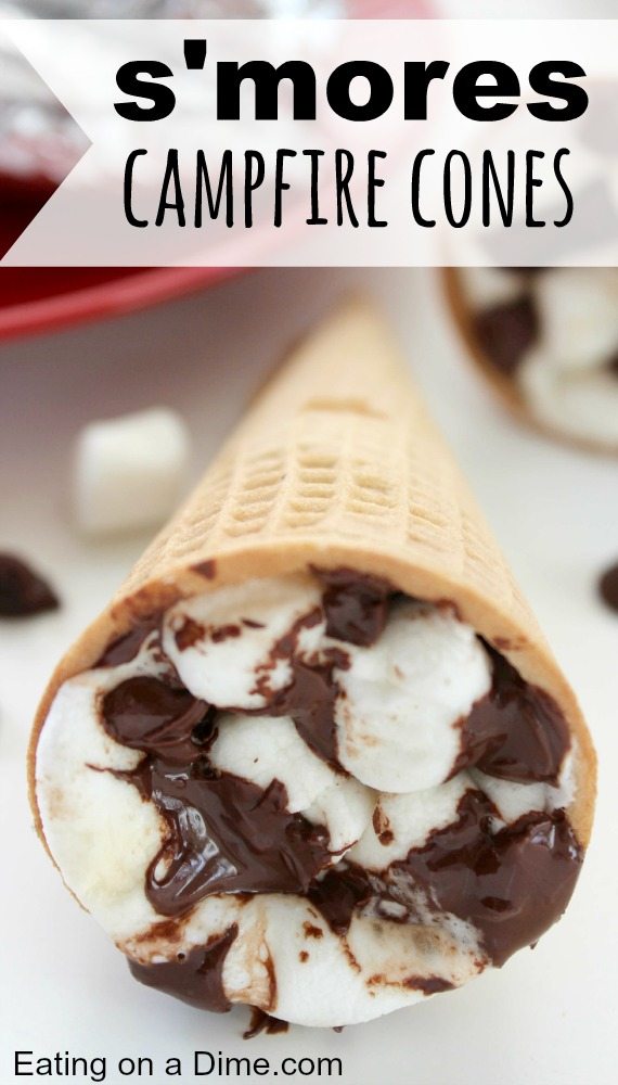 smores campfire cones and other simple and delicious camping recipes