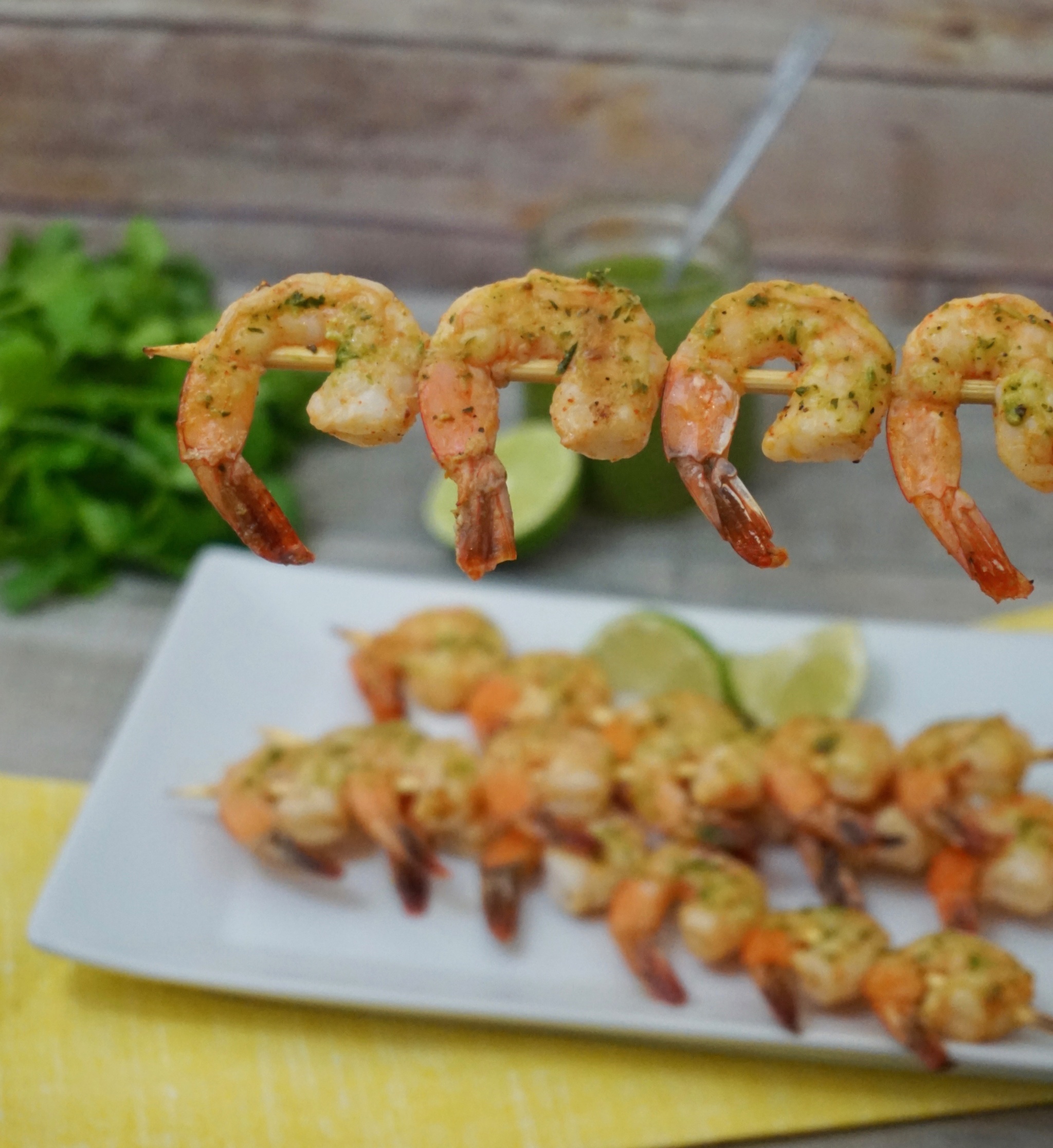Chipotle Grilled Shrimp Skewers with Chimichurri