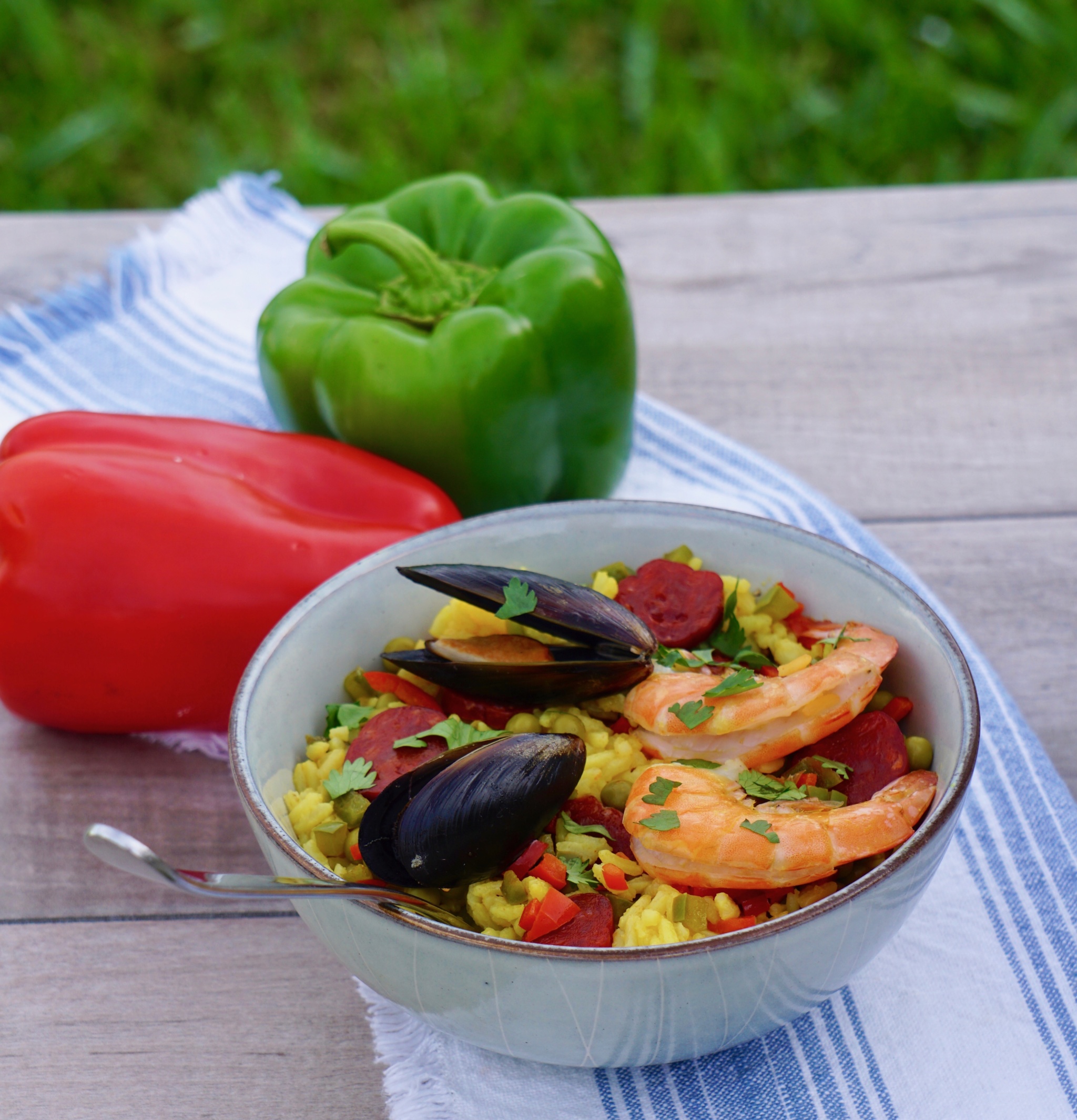 Express Pressure Cooker Seafood Paella