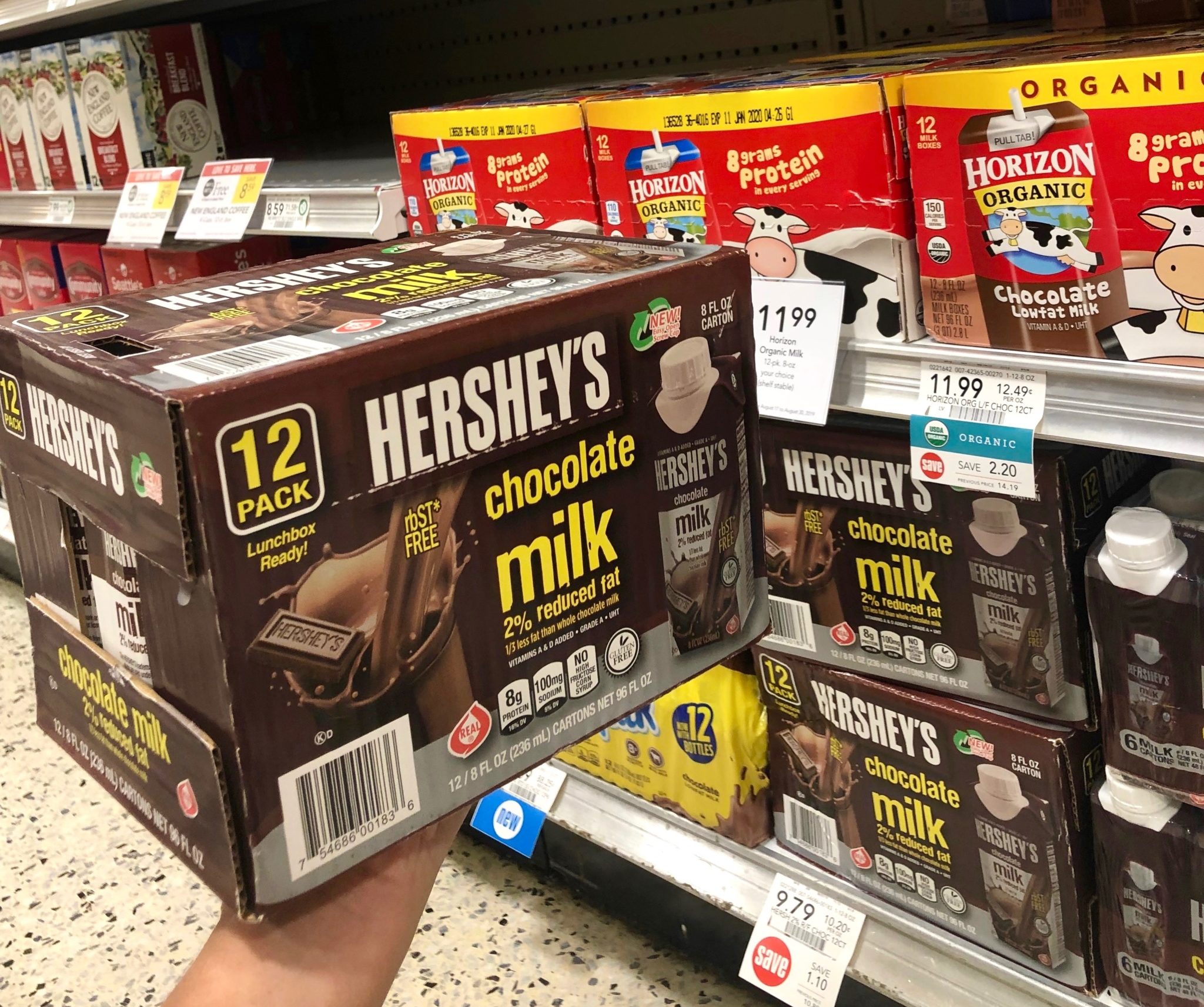 Hershey's shelf stable chocolate milk