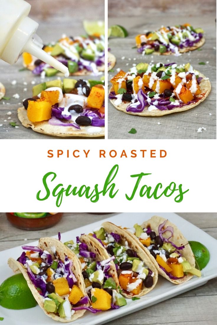 Spicy Roasted Squash Tacos