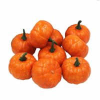 Ehdching Pack of 16 Artificial Realistic Fall Harvest Mini Pumpkins for Halloween Home Decoration