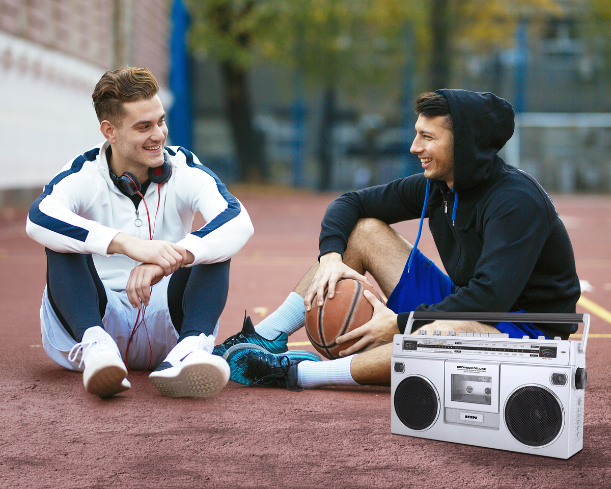 The ION Boombox Deluxe Bluetooth Speaker: Retro Style Portable Stereo and Cassette Player