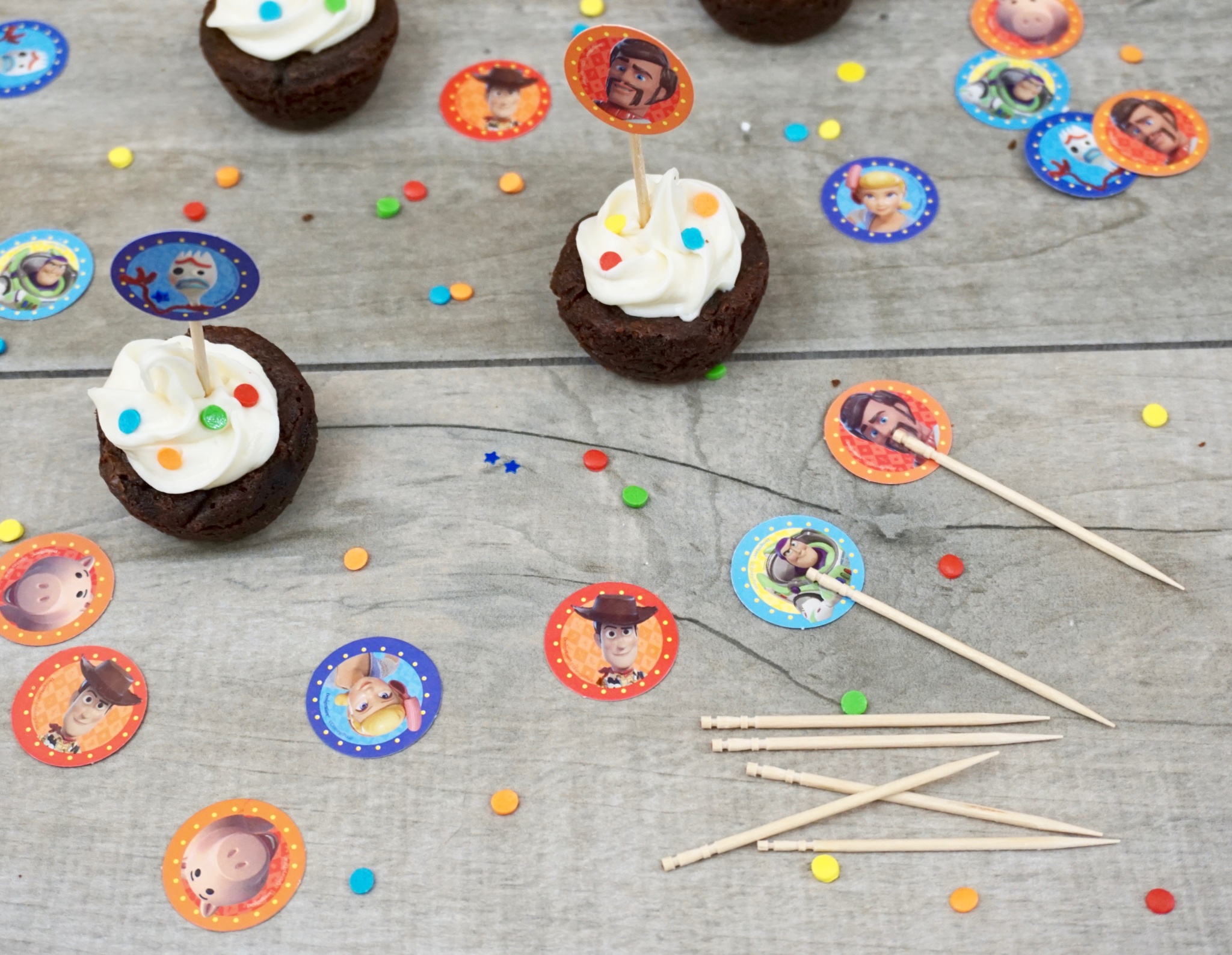 Toy Story cupcake toppers