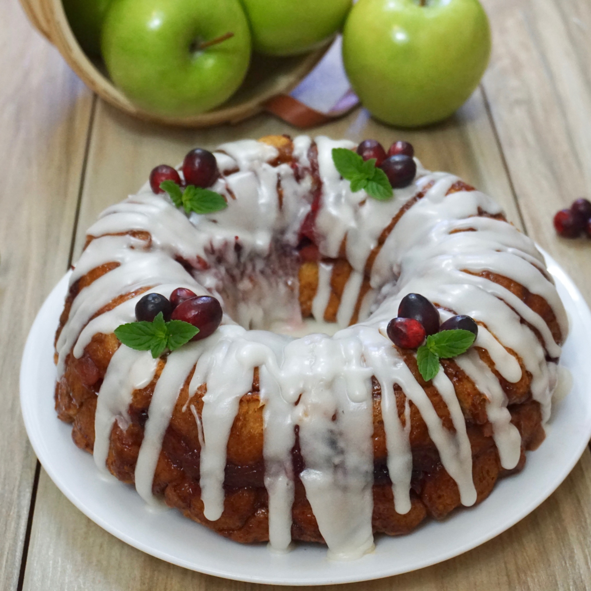 Apple Cranberry Monkey Bread Recipe