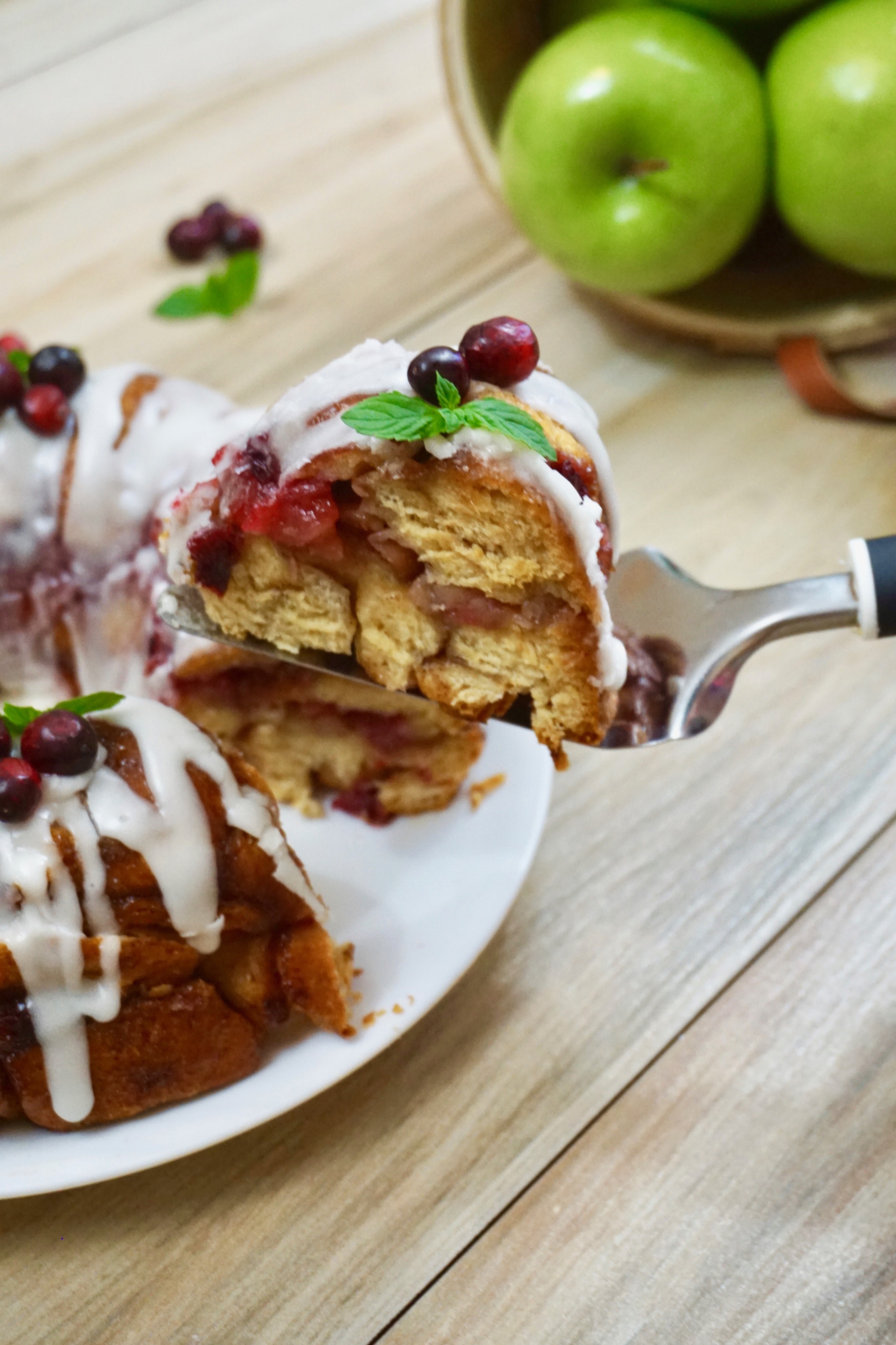 Apple Cranberry Monkey Bread Recipe