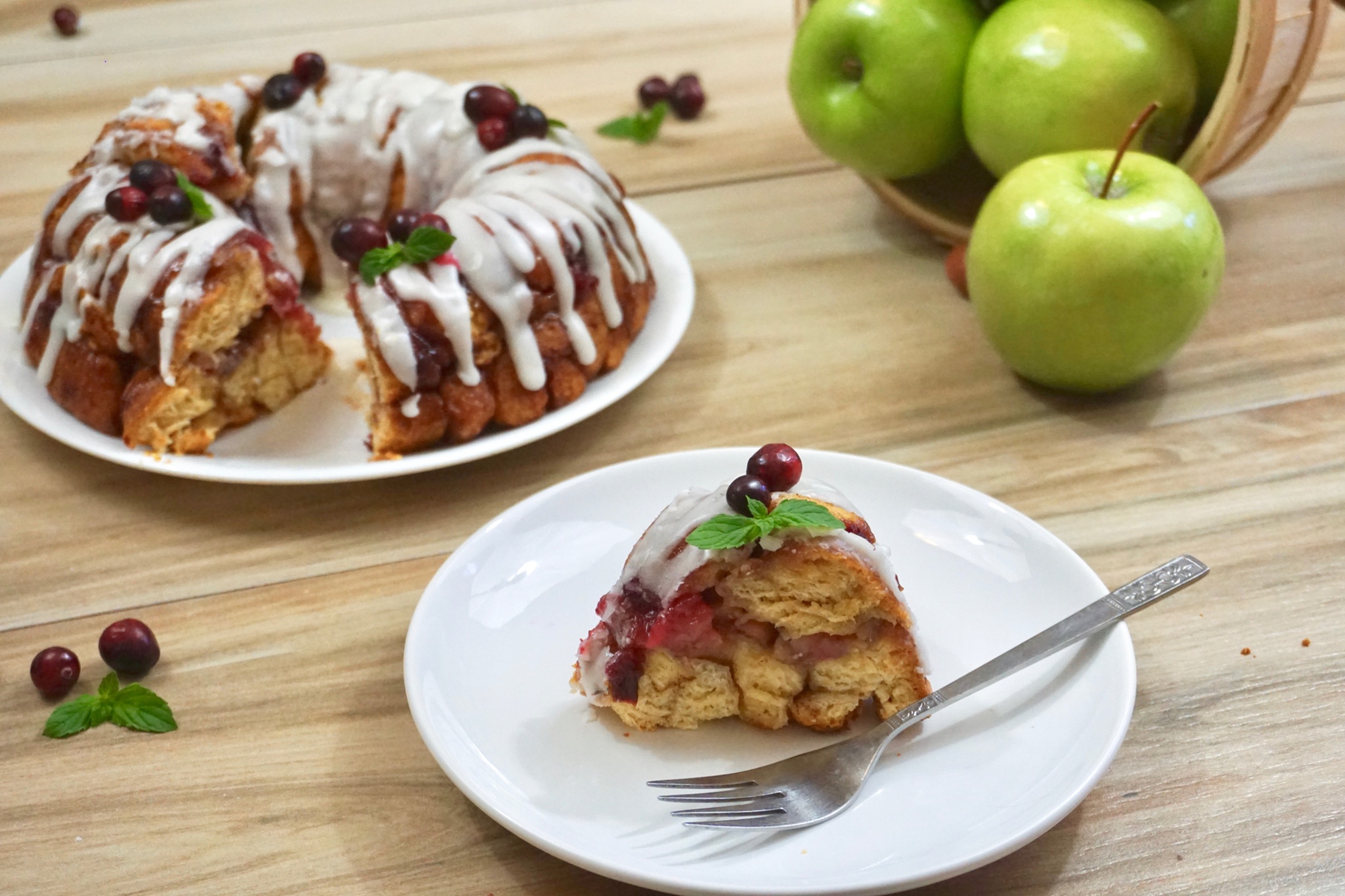 Apple Cranberry Monkey Bread Recipe