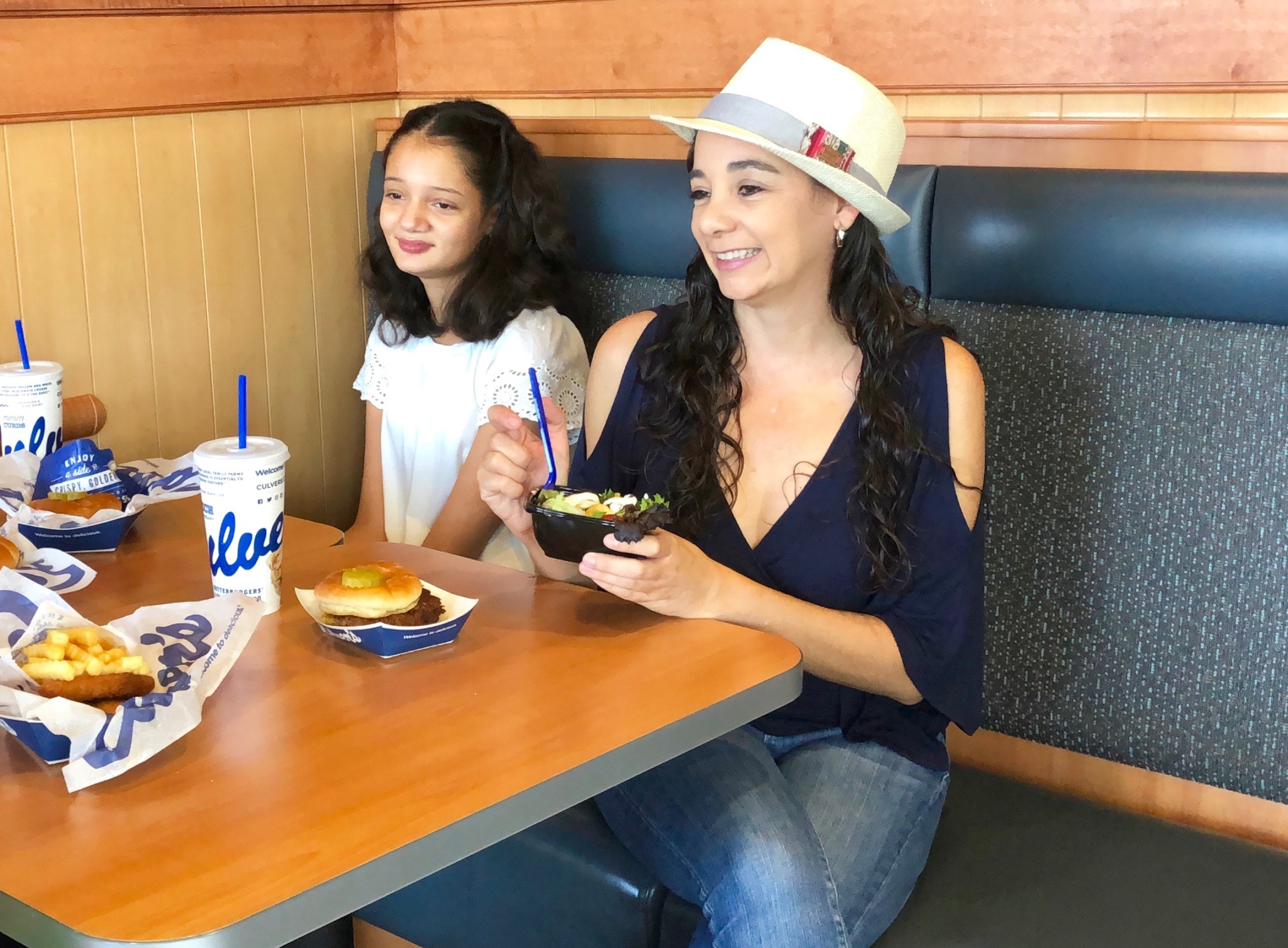 family eating at Culver's