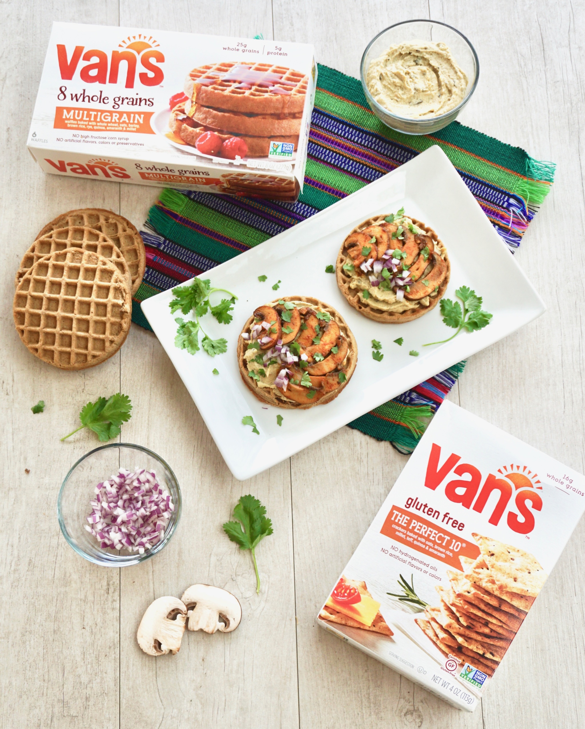 Vans waffles and crackers