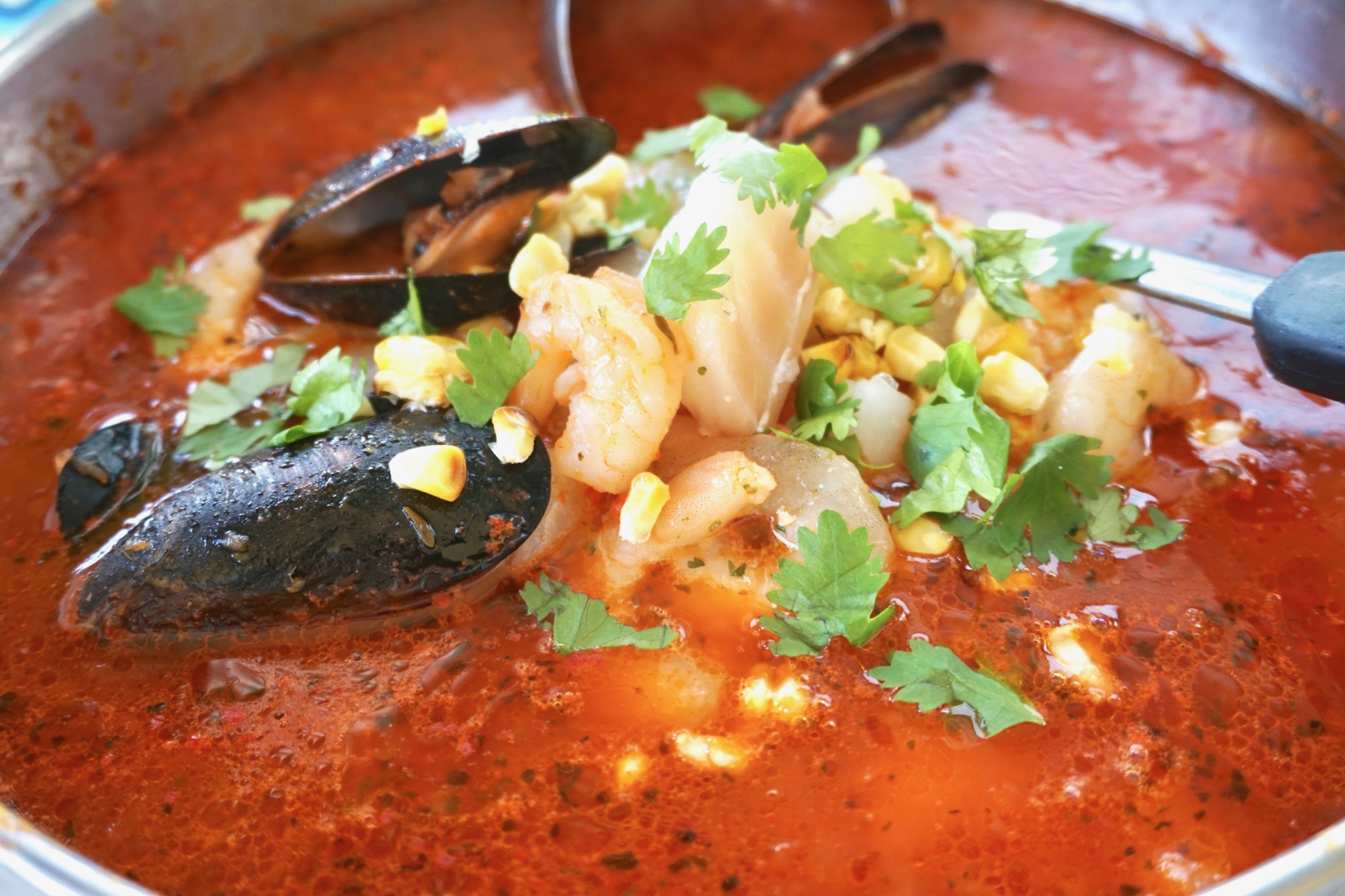 Easy Mexican spicy seafood stew