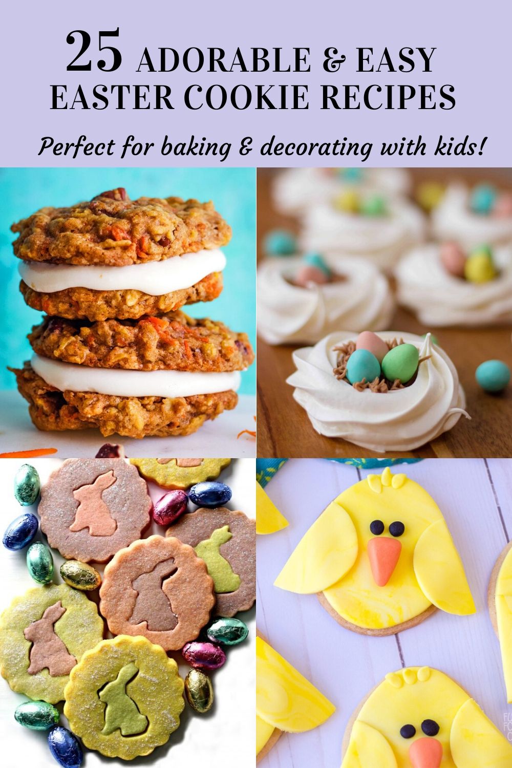 25 Easy Easter Cookie Recipes to make with kids