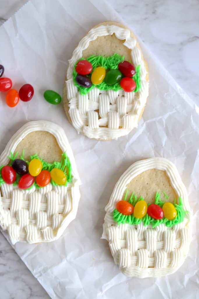 Easter basket cookies