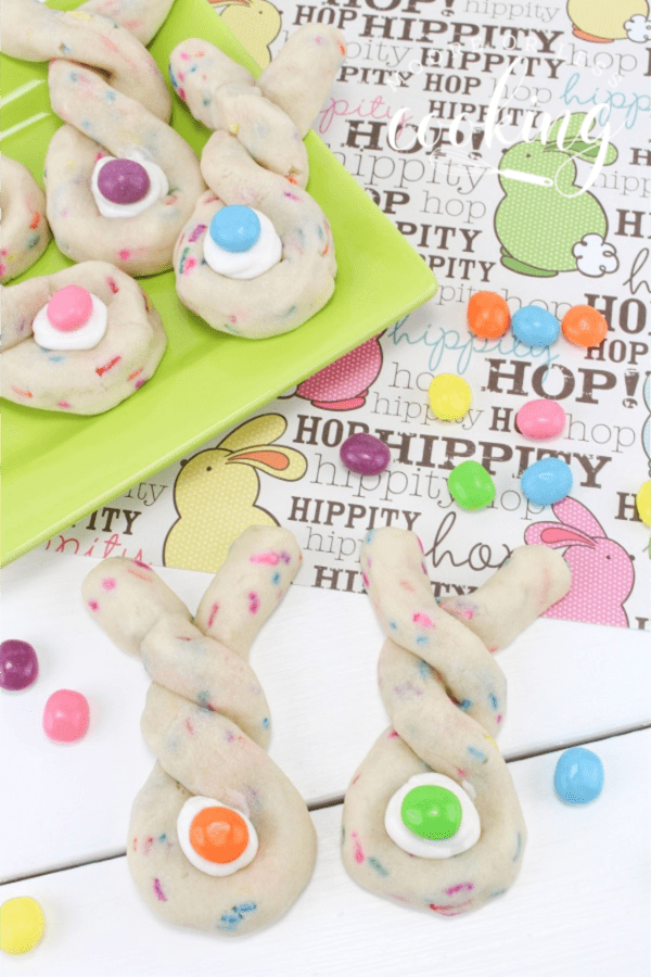 Easter bunny sugar twist cookies