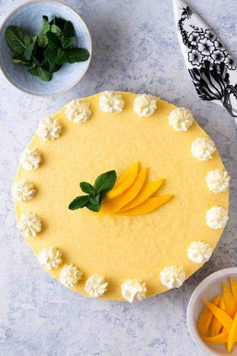 No Bake Mango Pie