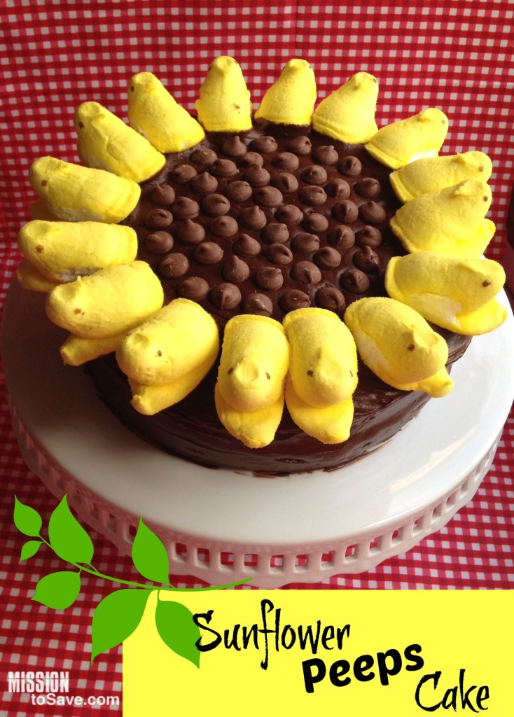 Sunflower Peeps Easter Cake Recipe