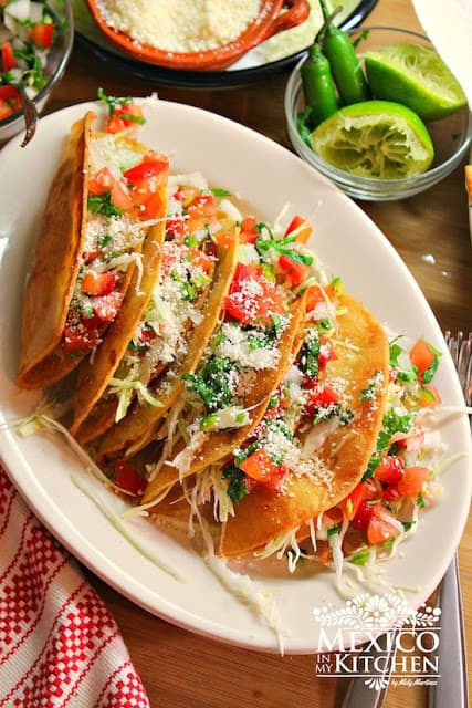 Cirspy Potato Tacos with Pico de Gallo Salsa