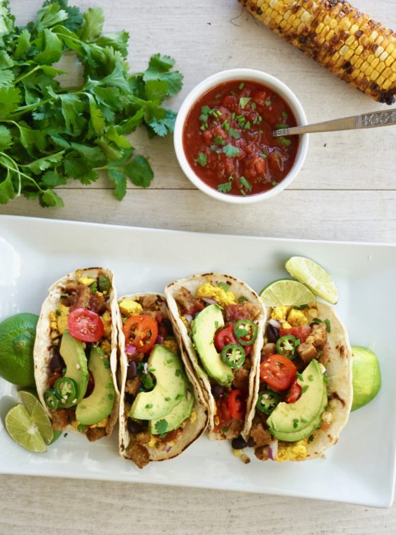 The Best Tofu Scramble Vegan Breakfast Tacos