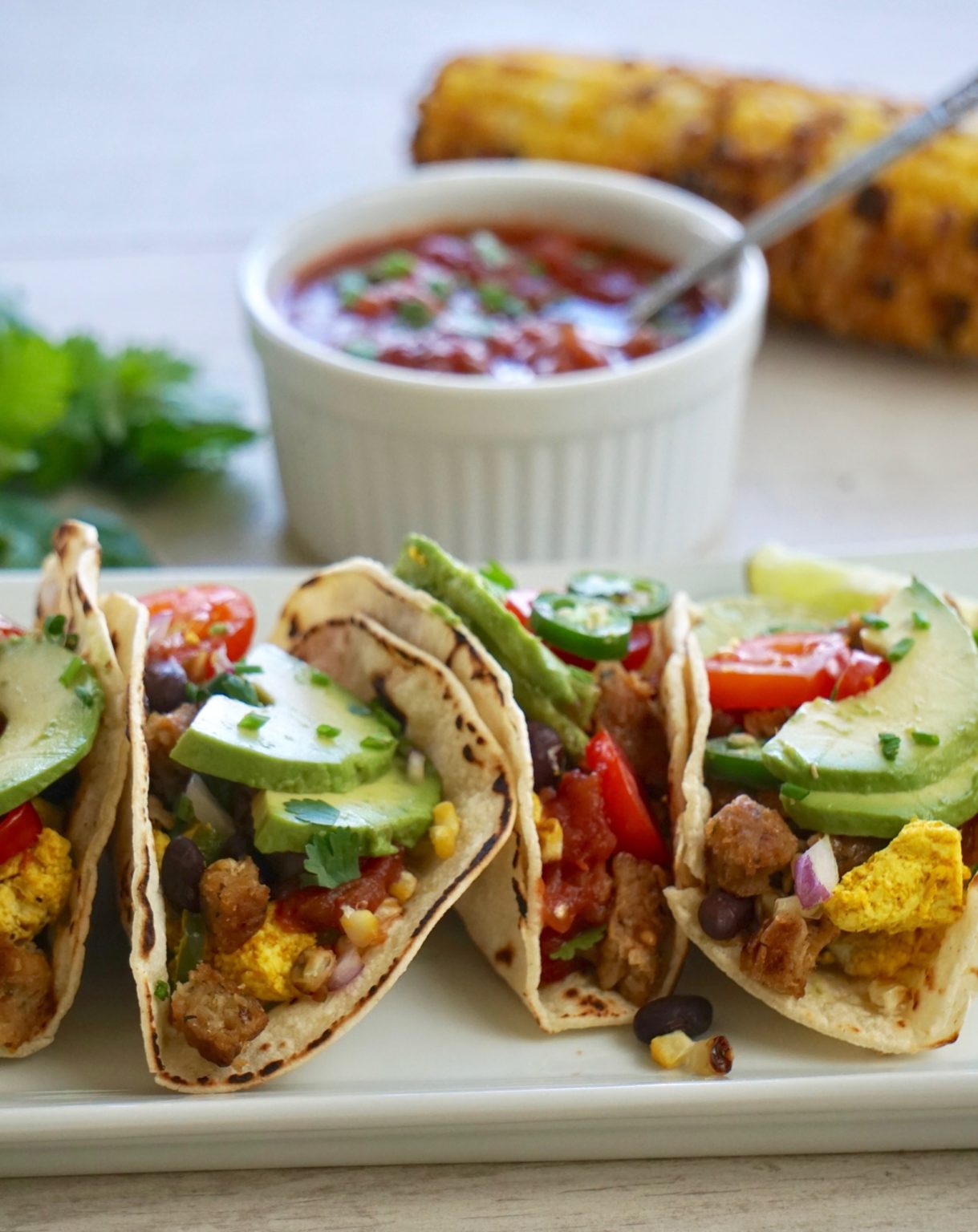 The Best Tofu Scramble Vegan Breakfast Tacos