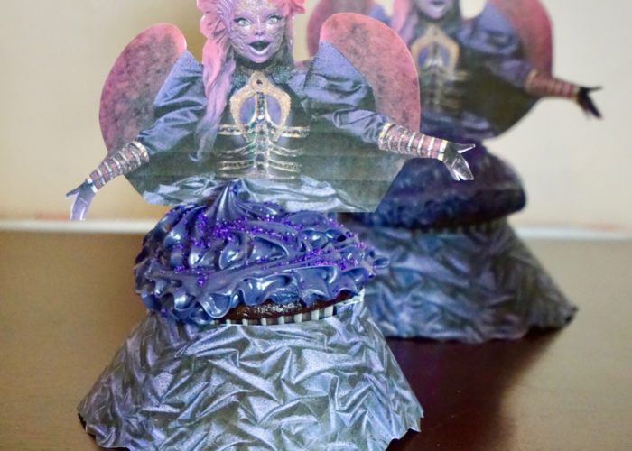The Masked Singer Night Angel cupcakes